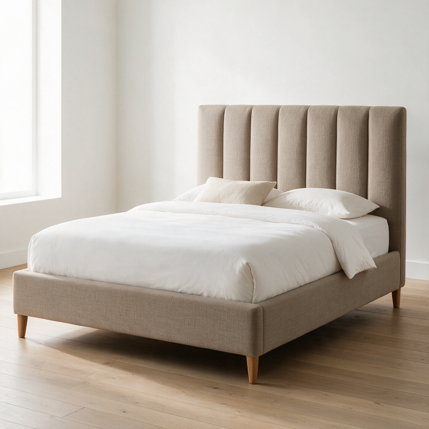 Cama Box Casal com Cabeceira Estofada