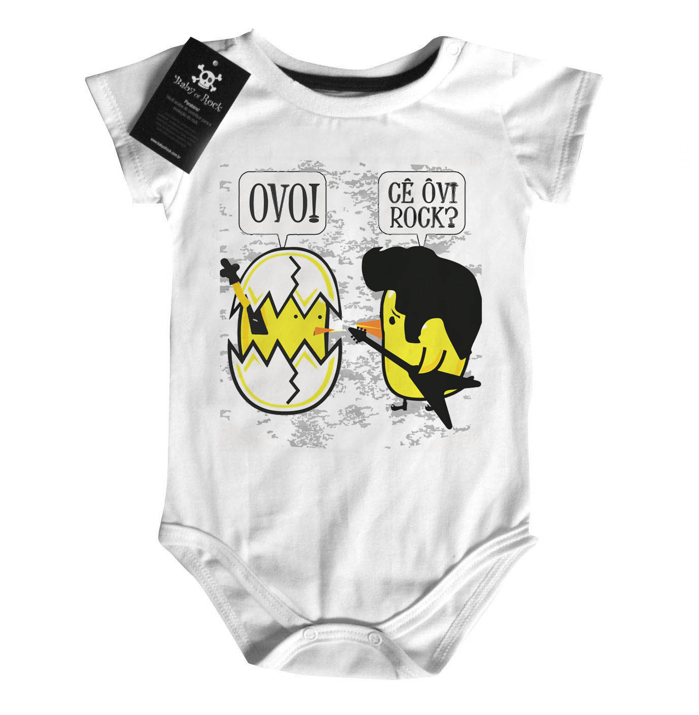 Body bebê Rock Cê ovi rock