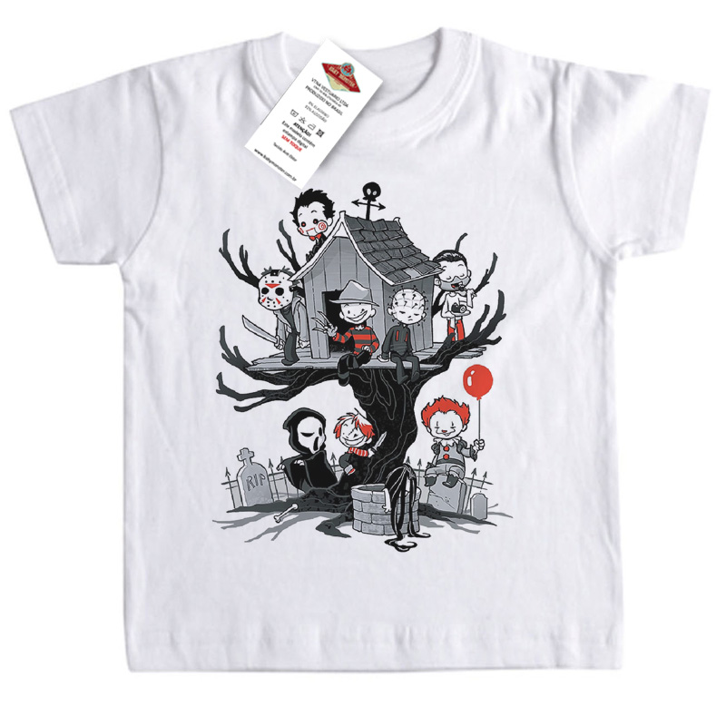 Camiseta Infantil Filmes Arvore do Terror Cute