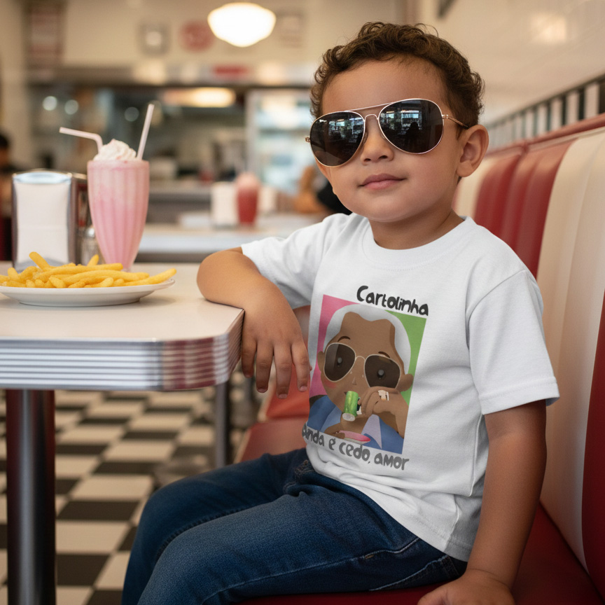 Camiseta infantil Samba Ainda é cedo — foto 2
