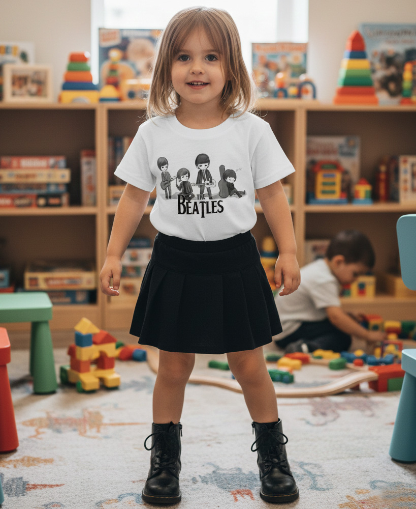 Camiseta Infantil Rock Beatles white — foto 2