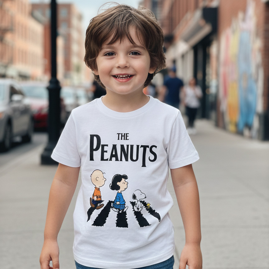 Camiseta Infantil Rock Beatles Snoopy — foto 2