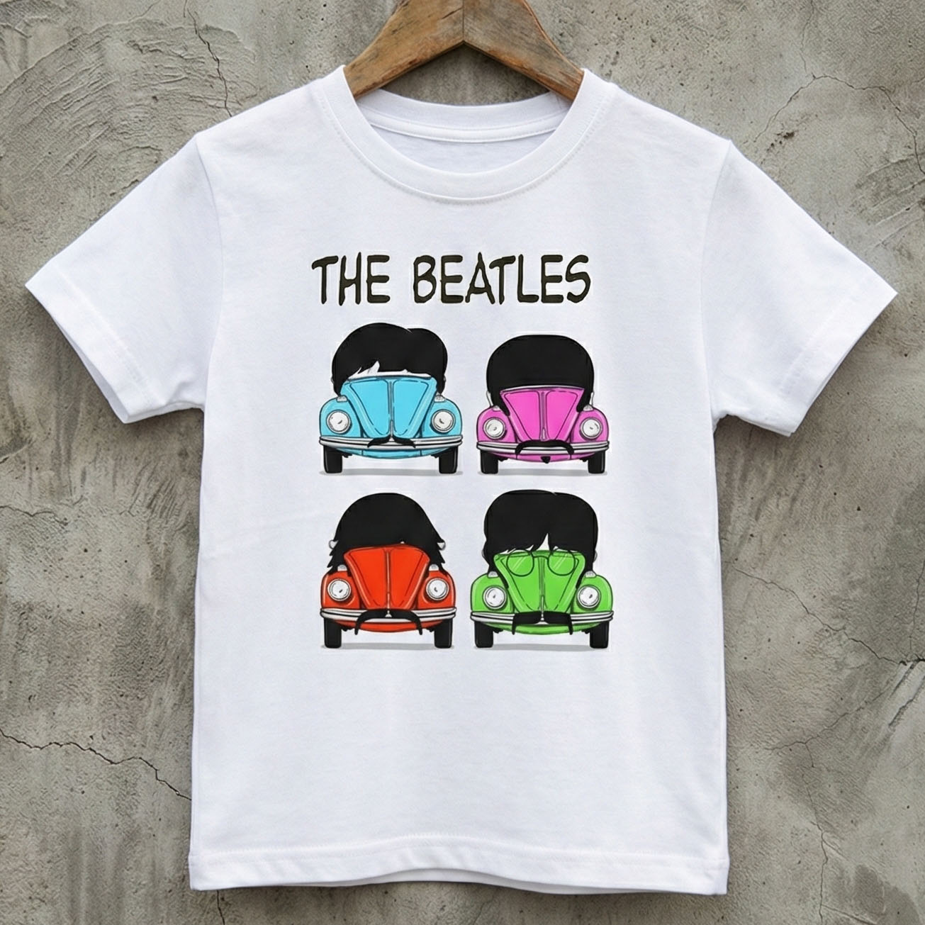 Camiseta Infantil Rock Beatles Fusquinhas