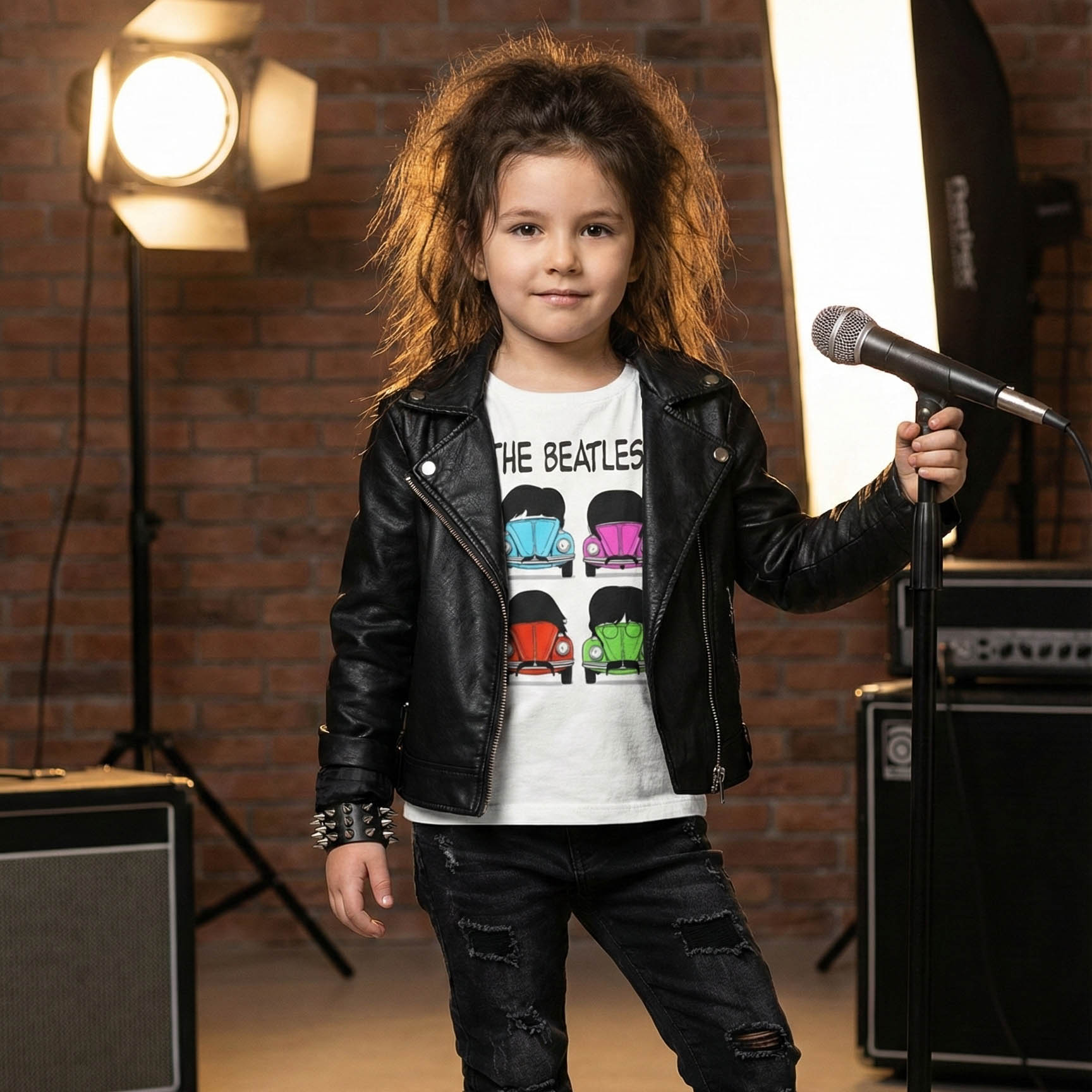 Camiseta Infantil Rock Beatles Fusquinhas — foto 2