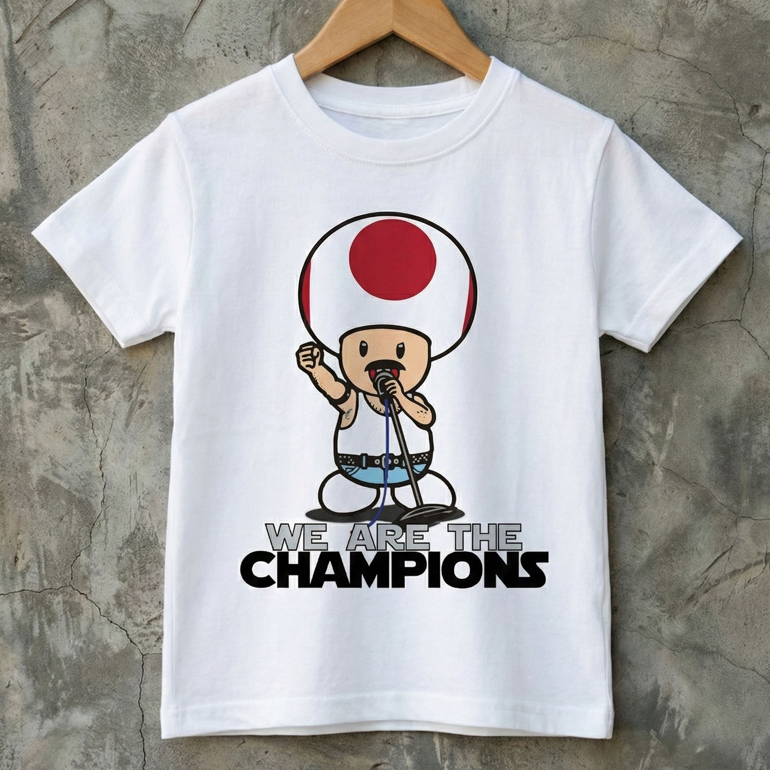 Camiseta Infantil Rock Queen Cogumelo