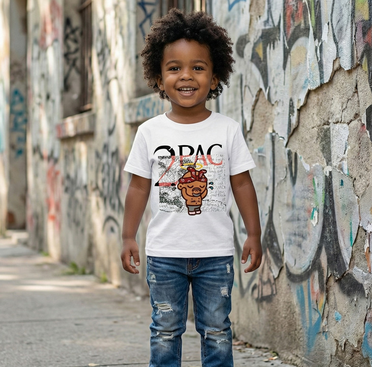 Camiseta Infantil Hip-Hop Tupac — foto 3