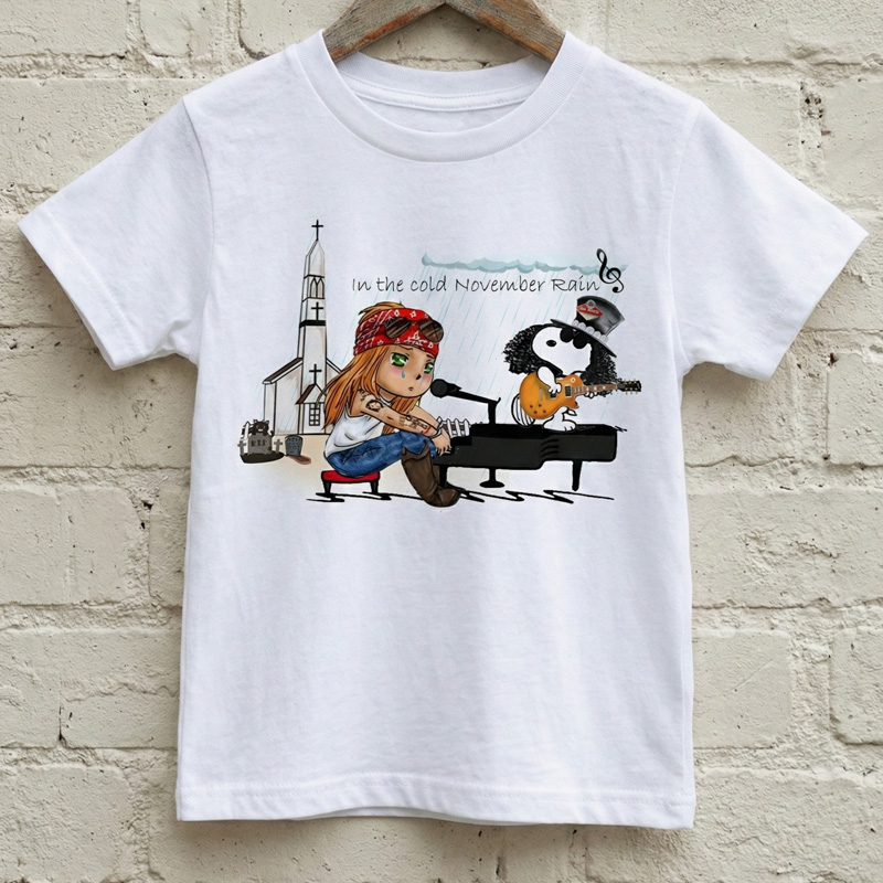 Camiseta infantil Rock Guns n'roses November rain