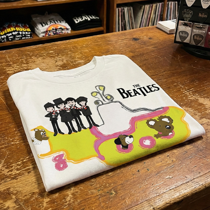 Camiseta Infantil Rock Beatles Submarino — foto 2