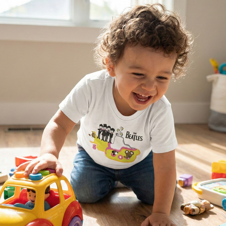 Camiseta Infantil Rock Beatles Submarino — foto 3
