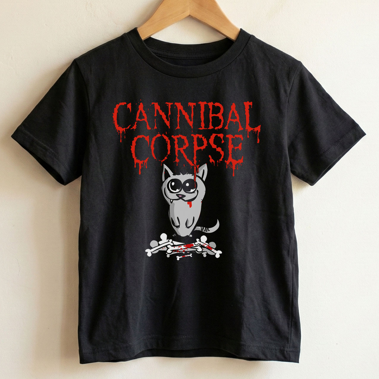 Camiseta  Infantil Rock Cannibal Corpse - preta