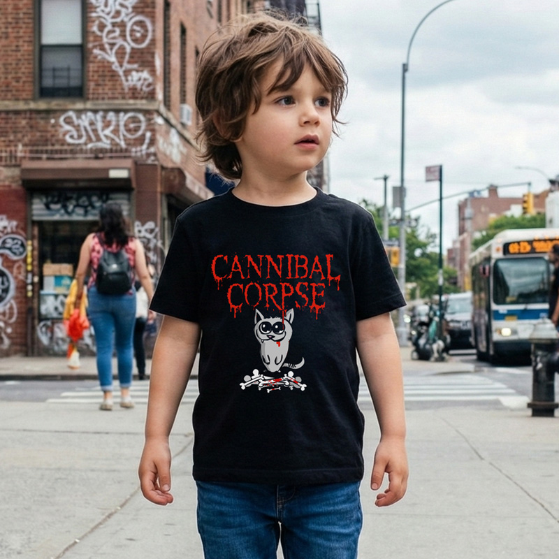 Camiseta  Infantil Rock Cannibal Corpse - preta — foto 2