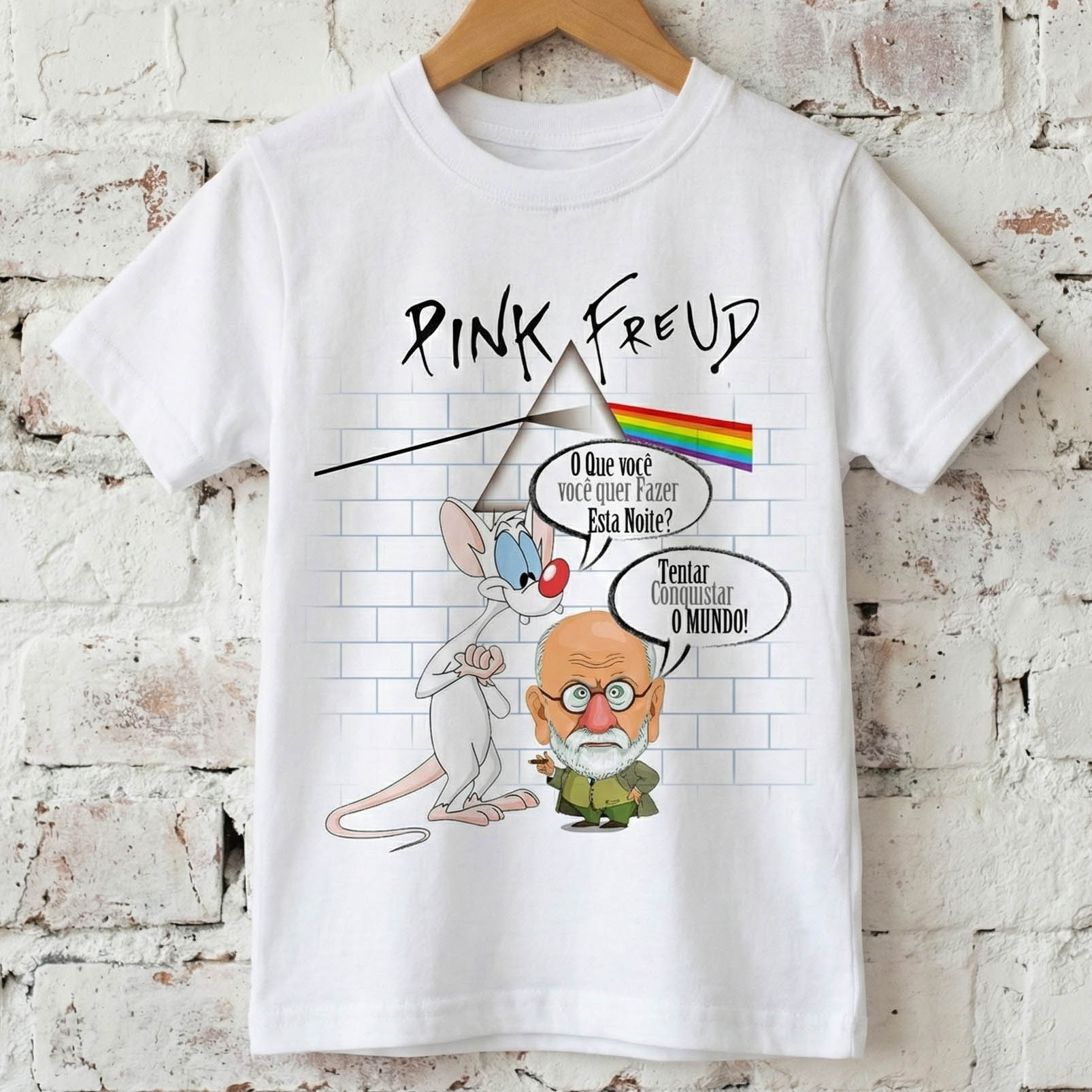 Camiseta infantil Rock Pink Floyd - Freud