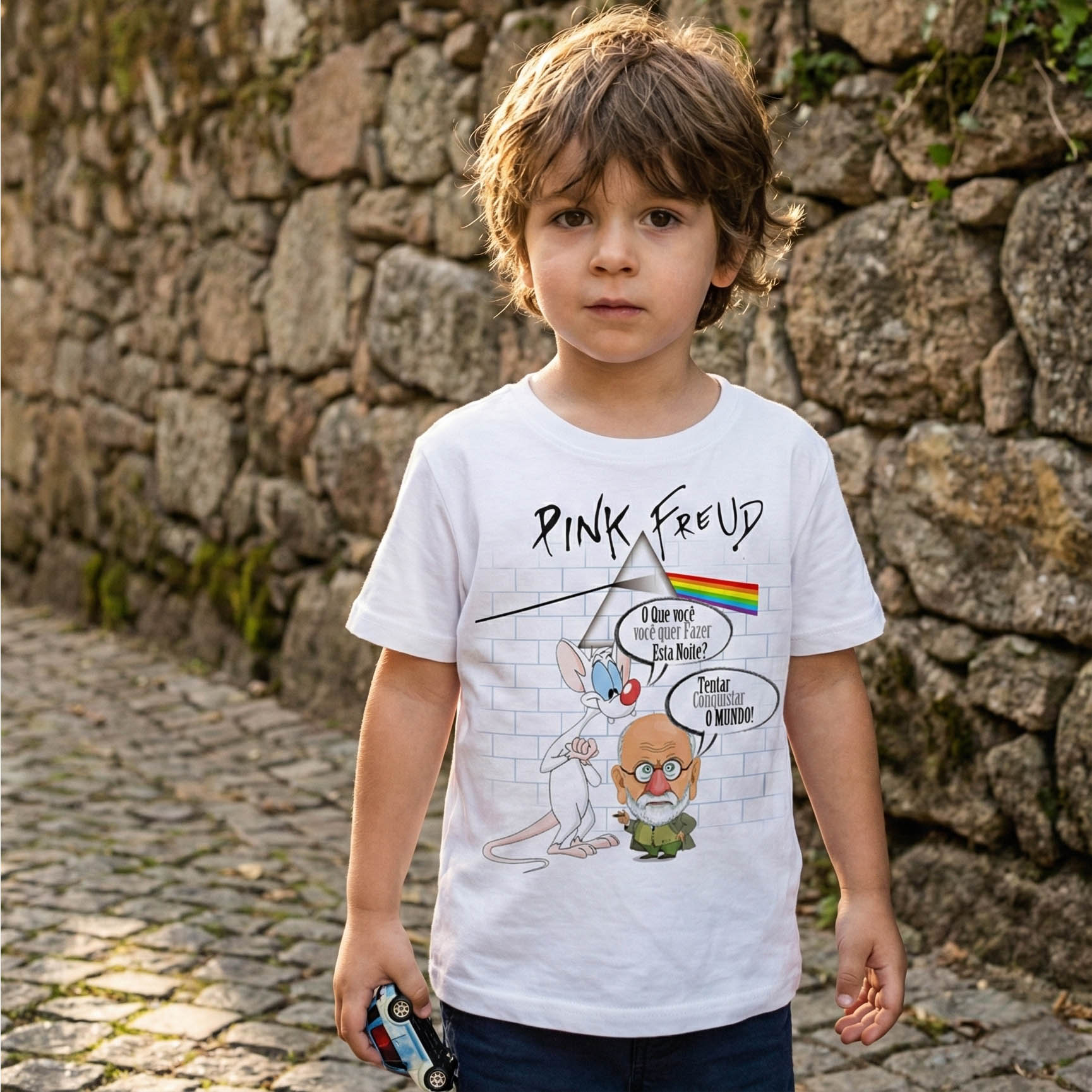 Camiseta infantil Rock Pink Floyd - Freud — foto 2
