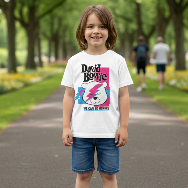 Camiseta infantil Rock David Bowie cute — foto 2