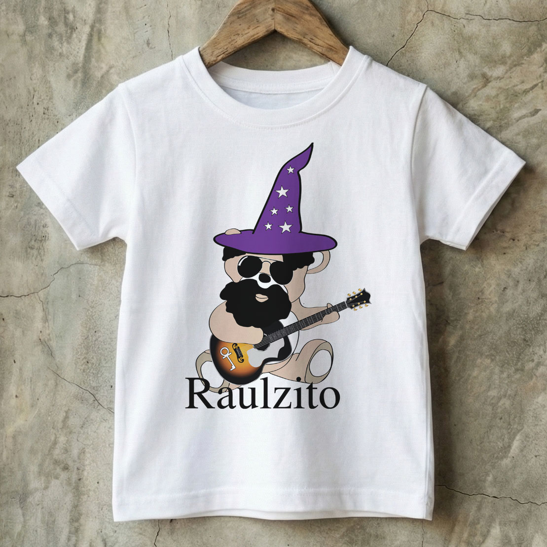 Camiseta infantil Rock Raul Seixas Ursinho