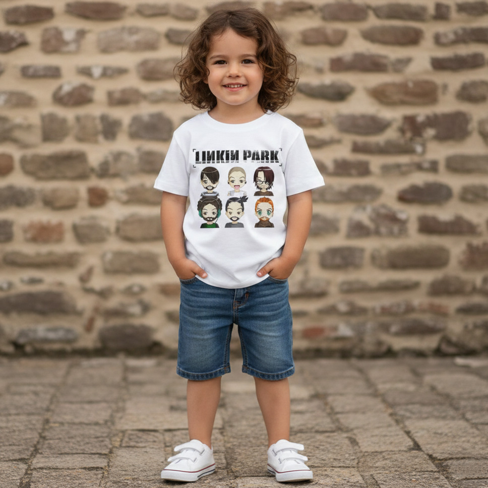 Camiseta Infantil Rock Linkin Park
