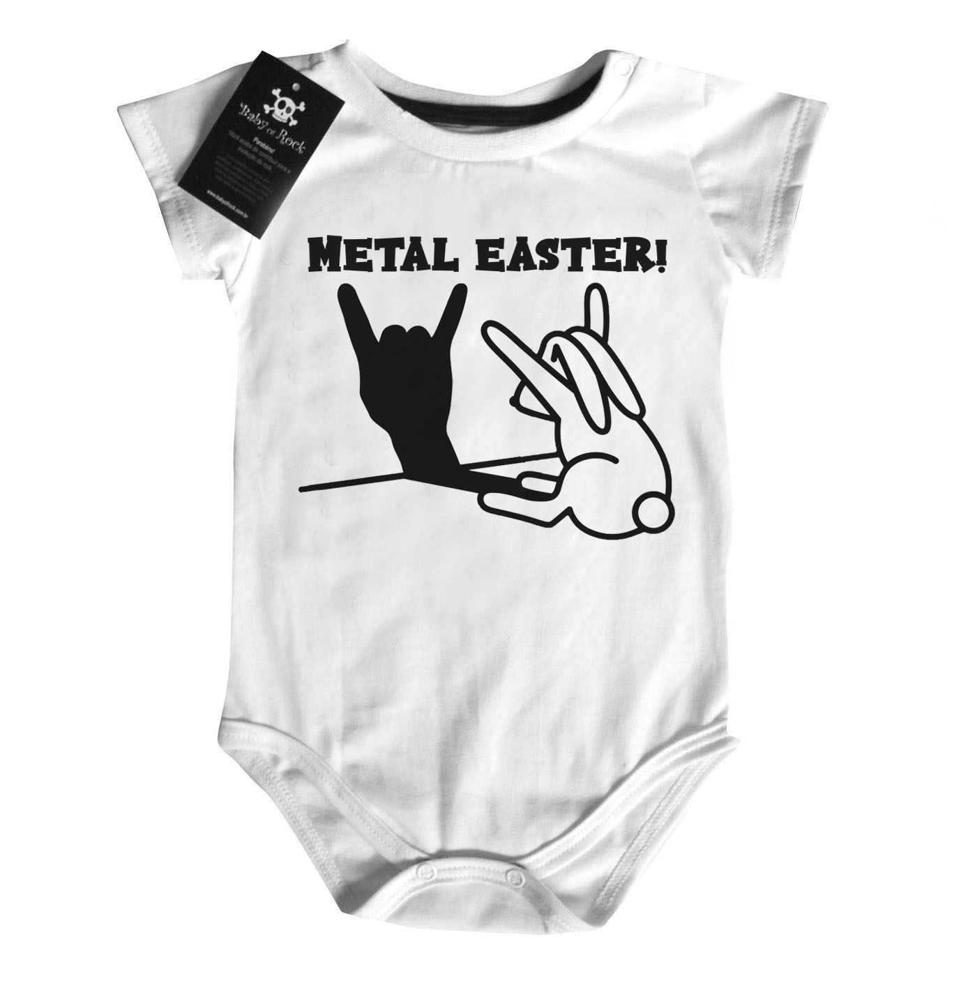 Body Bebê Rock Pascoa - Metal Easter