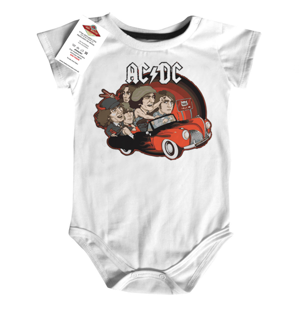 Body Bebê Rock  ACDC Car