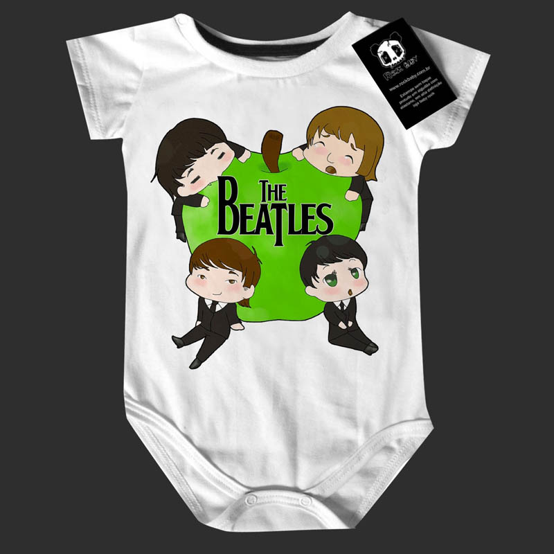 Body Bebê Rock  Beatles Aple