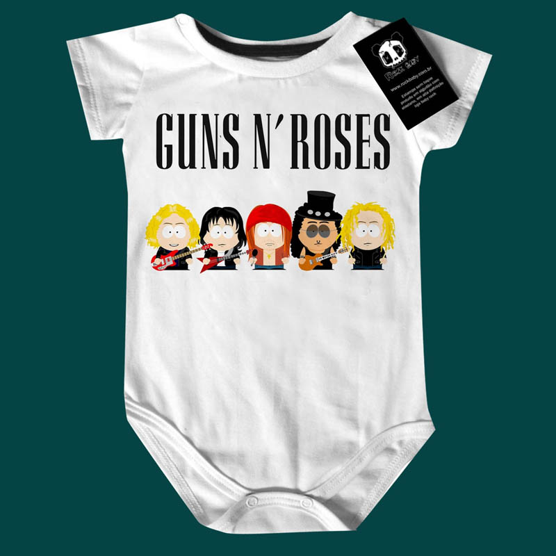 Body Bebê Rock Guns n Roses South Park
