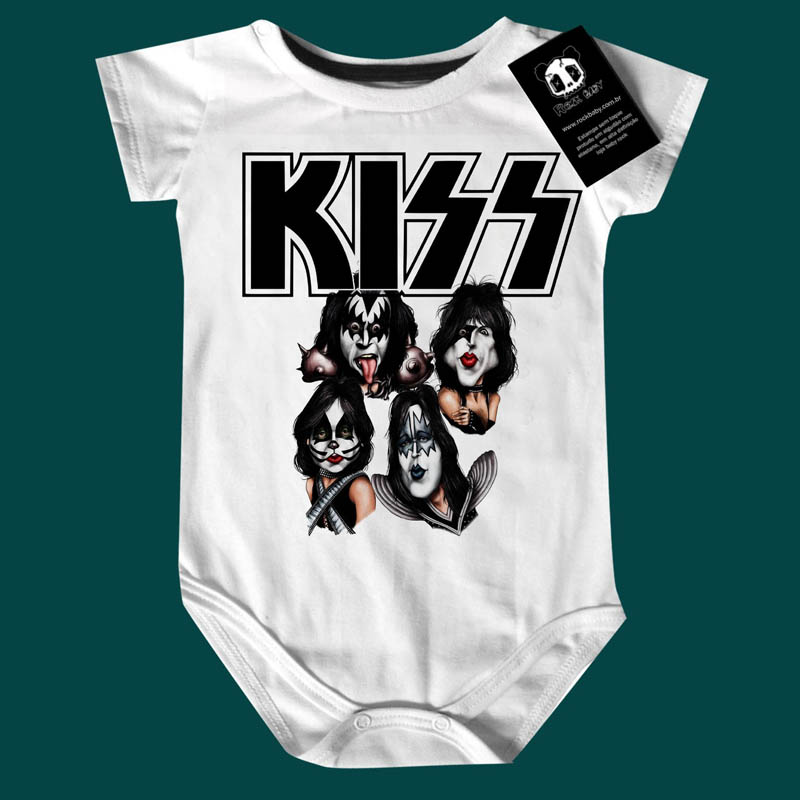 Body Bebê Rock  Kiss  Rock