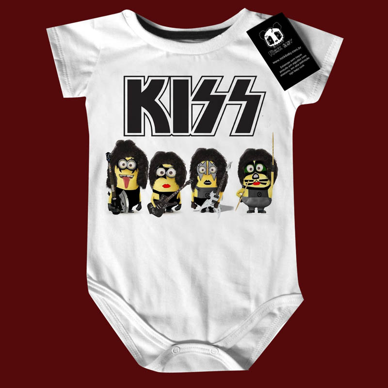Body Bebê Rock  Kiss  Minions