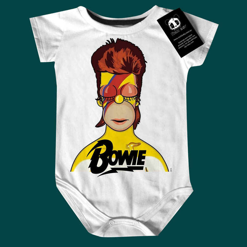 Body Bebê Rock David Bowie Simpsons