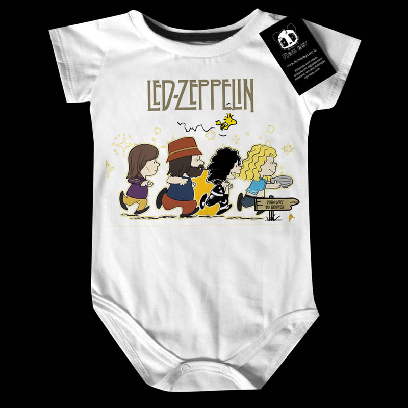Body Bebê  Rock Led Zeppelin Cute