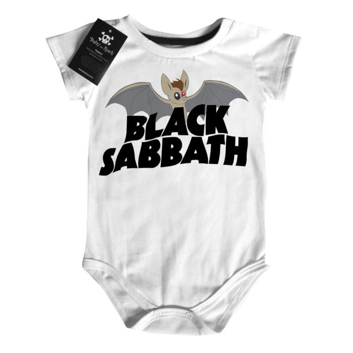 Body Bebê  Rock Metal Black Sabbath Bat