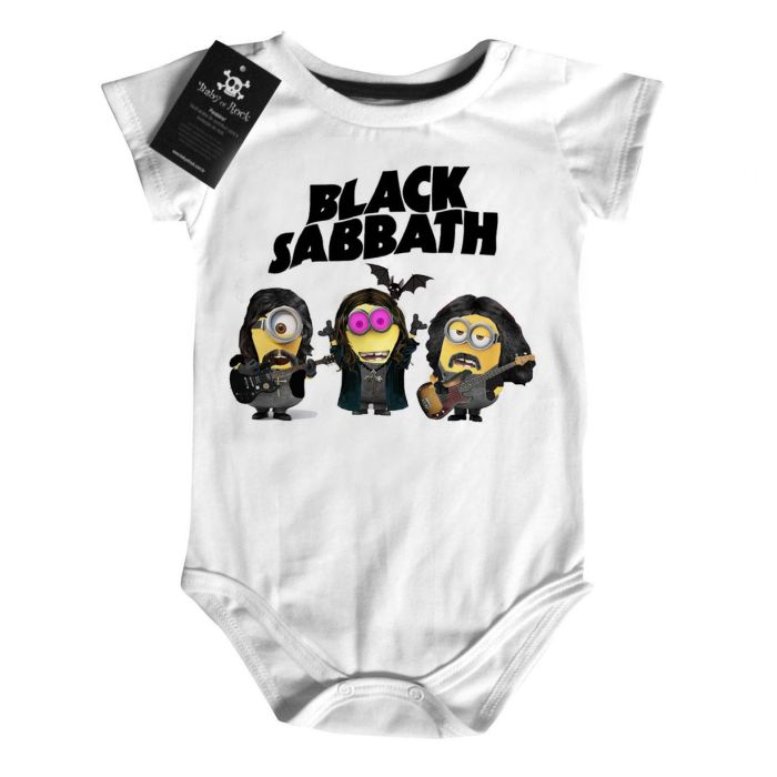 Body Bebê  Rock Metal Black Sabbath Minions