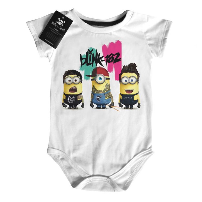 Body Bebê  Rock Blink 182 Minions