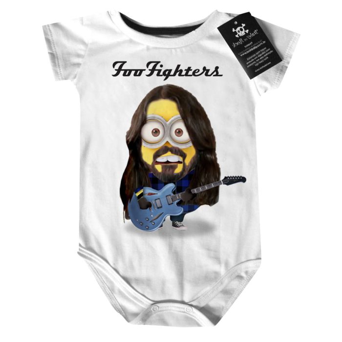 Body Bebê Rock Foo Fighters Minions