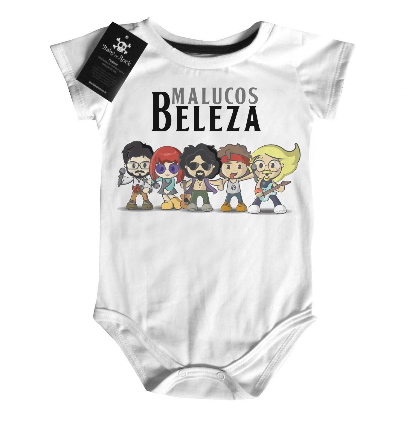 Body  bebê Musica Nacional Malucos Beleza