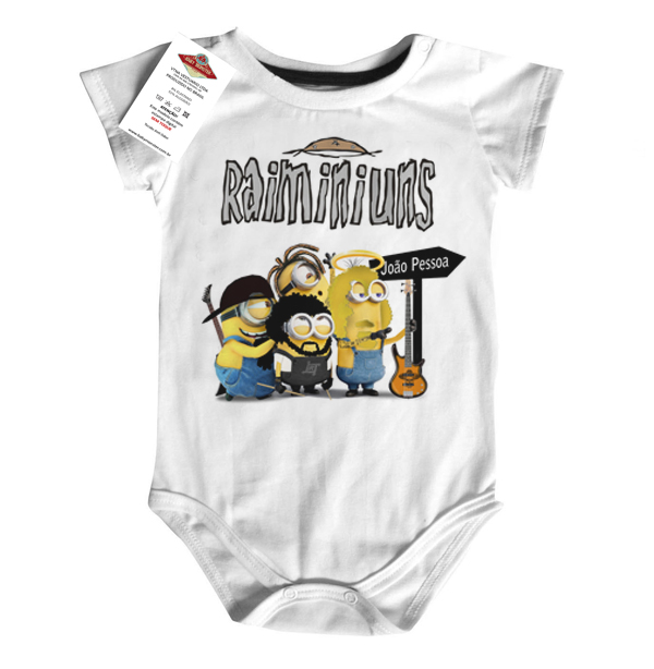 Body  bebê Musica Nacional Raimundos Minions