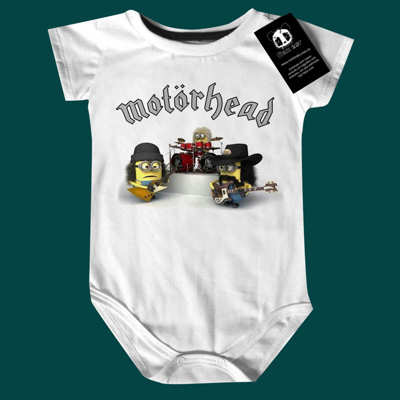 Body bebê Rock  Motorhead Minions