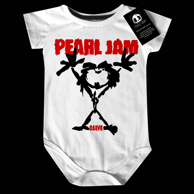 Body bebê Rock  Pearl Jam Alive