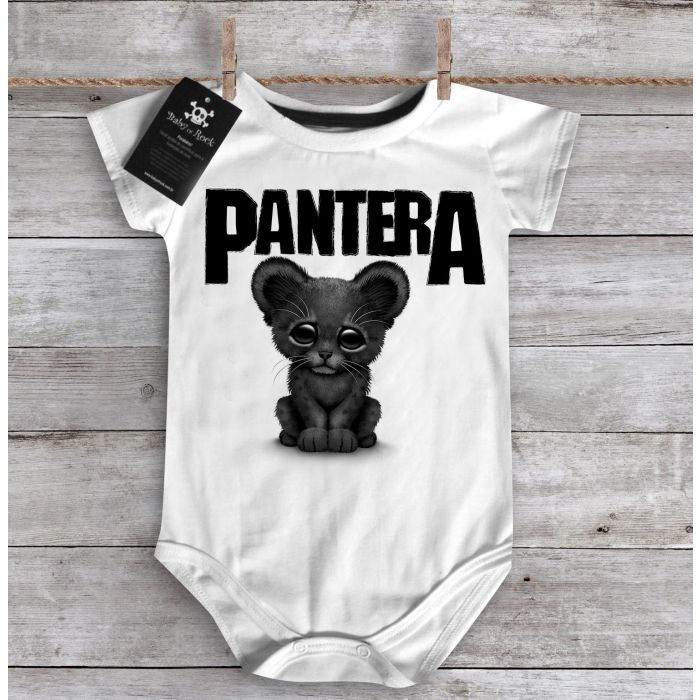 Body bebê Rock  Pantera Cute