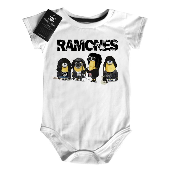 Body Bebê Punk Rock Ramones Minions