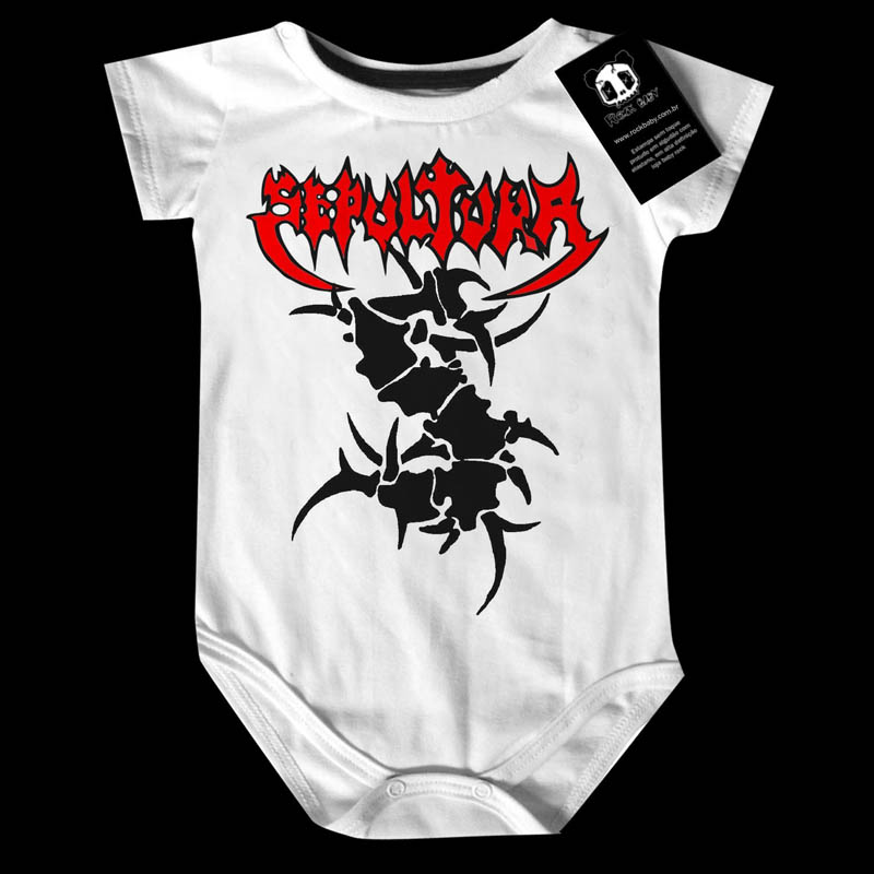 Body Bebê Rock Trash Sepultura