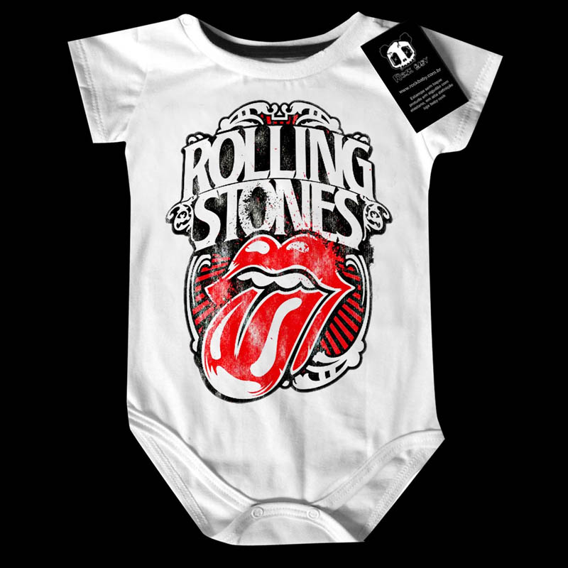 Body Bebê Rock Rolling Stones