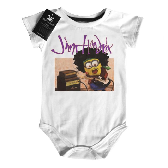 Body bebê Rock Jimi Hendrix