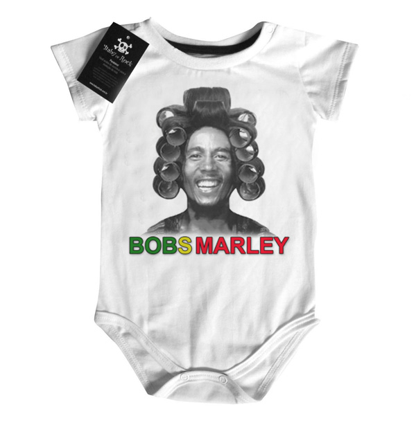 Body  bebê Divertido Bobs Marley