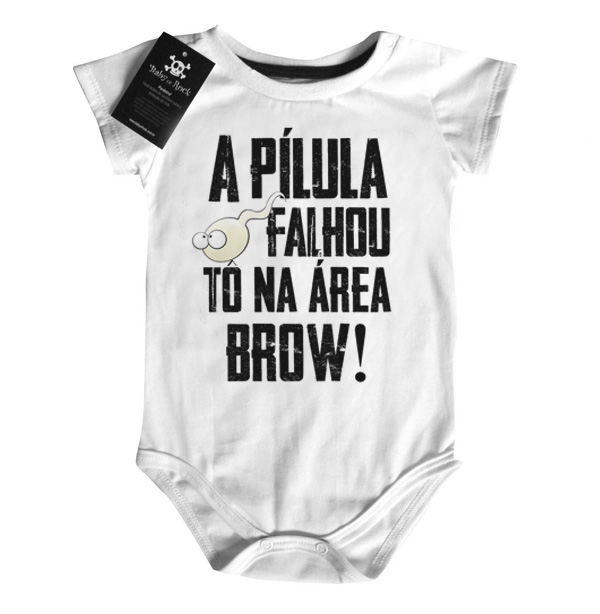 Body  bebê Divertido A pilula falhou