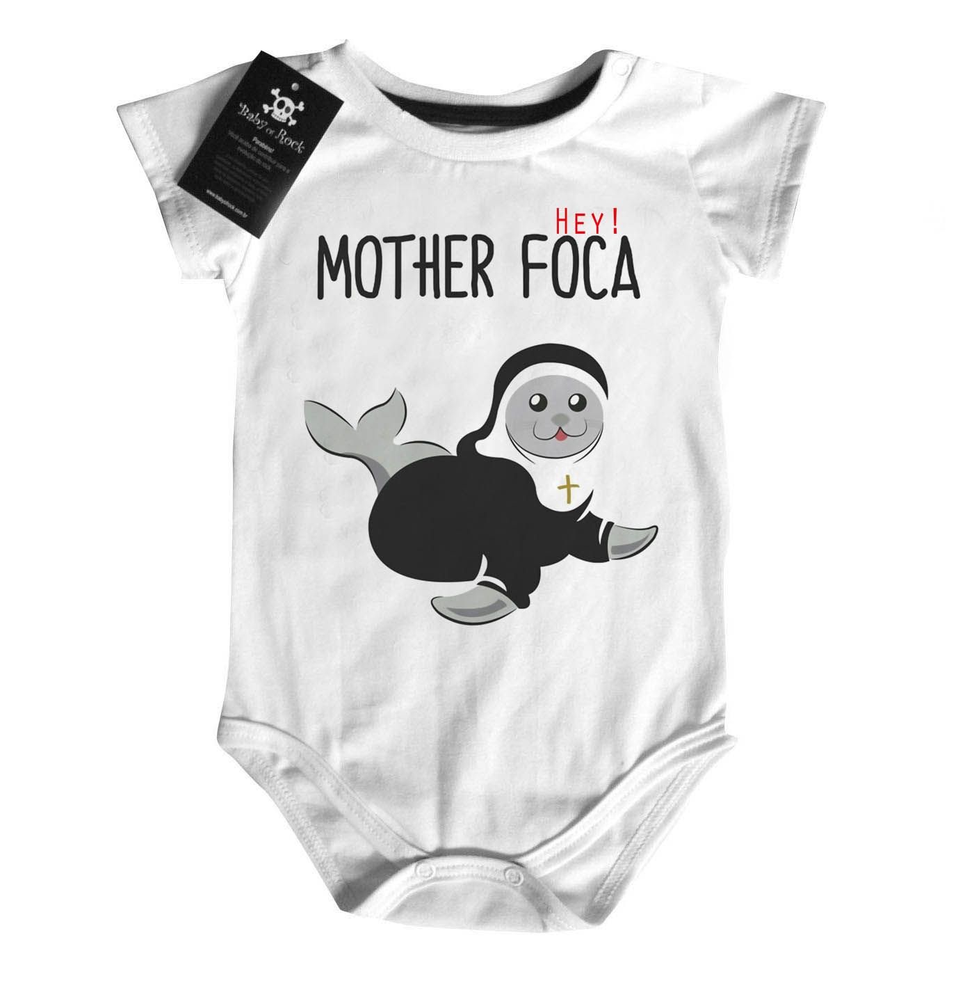 Body  bebê Divertido Mother Foca