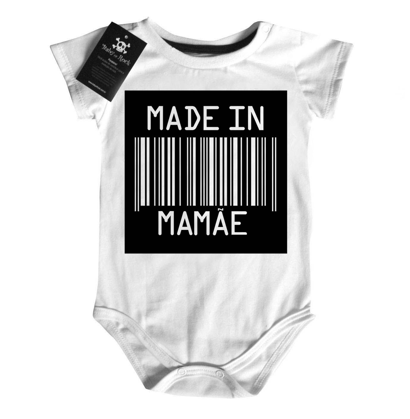 Body bebê Divertido Made in mamãe