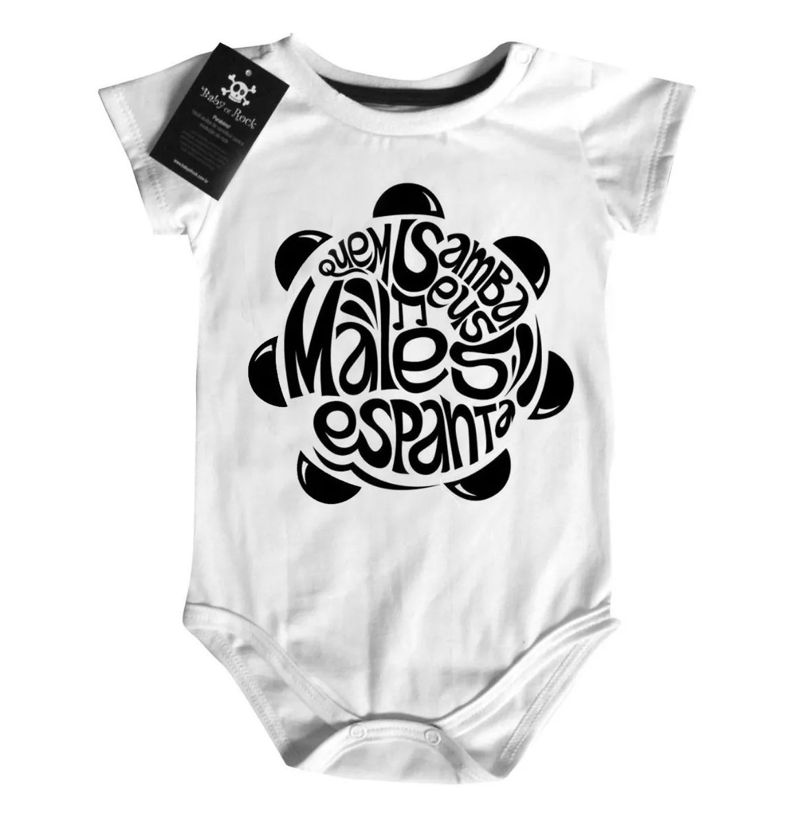 Body  bebê Musica Nacional Samba Quem samba seus males espanta