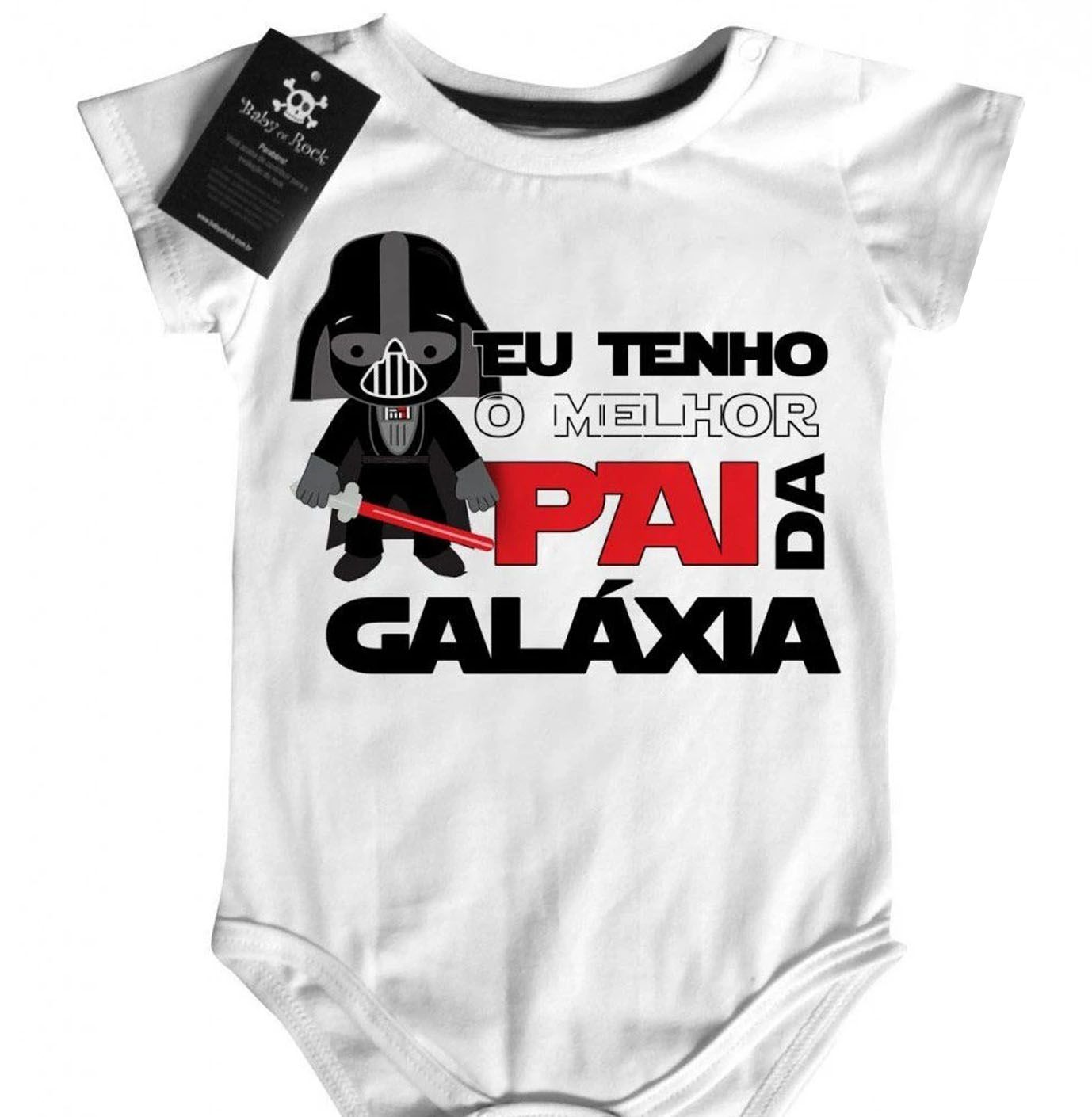 Body bebê Divertido Tenho o melhor papai da galáxia