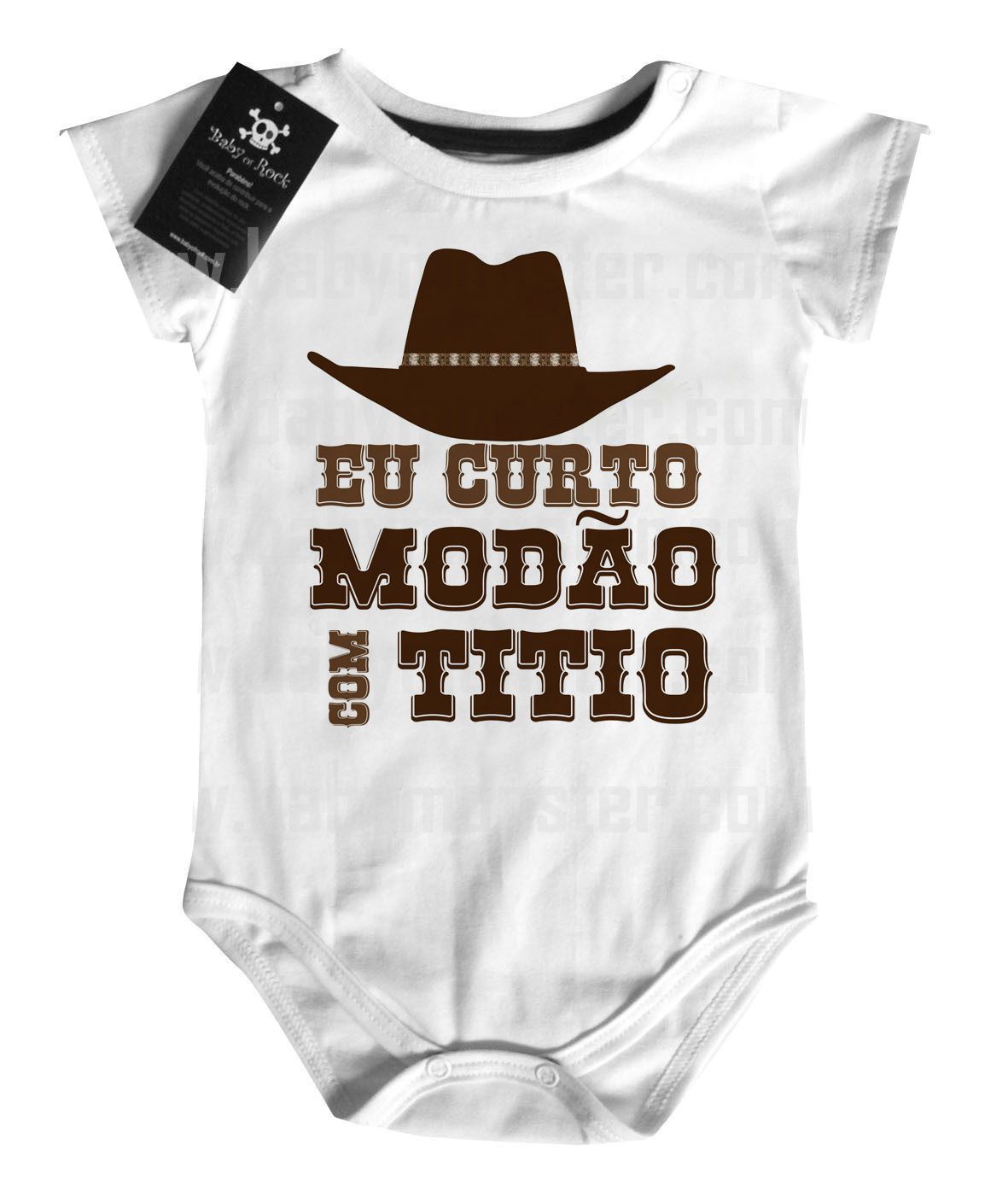 Body  bebê Sertanejo Curto modão com o titio