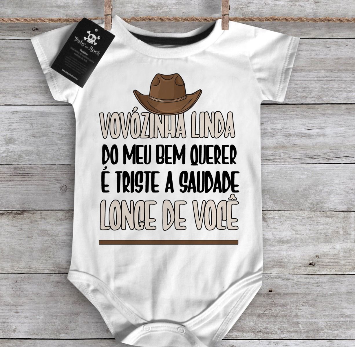 Body bebê Sertanejo Vovózinha linda