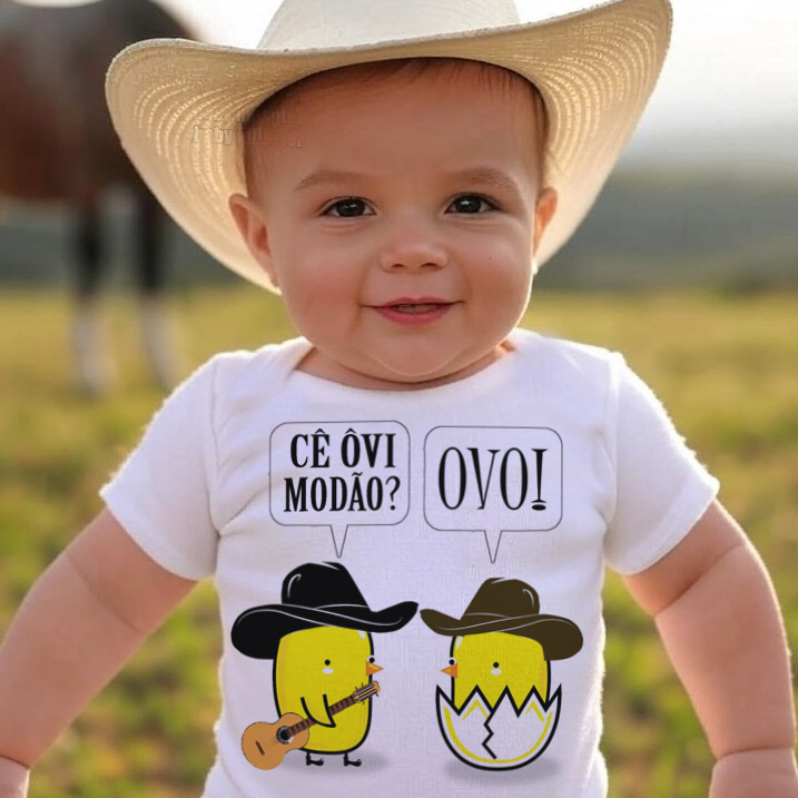 Body bebê Sertanejo Cê ovi modão